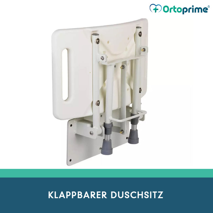 Faltklappbarer Duschsitz mit Wandhalterung