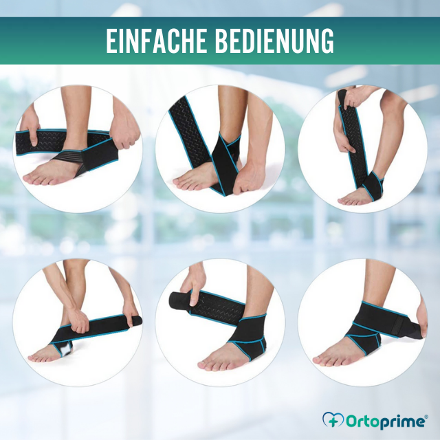 Verstellbare Sportknöchelstütze | Stabilisierung bei Verstauchungen und Tendinitis