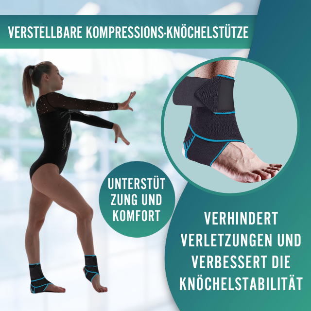 Verstellbare Sportknöchelstütze | Stabilisierung bei Verstauchungen und Tendinitis