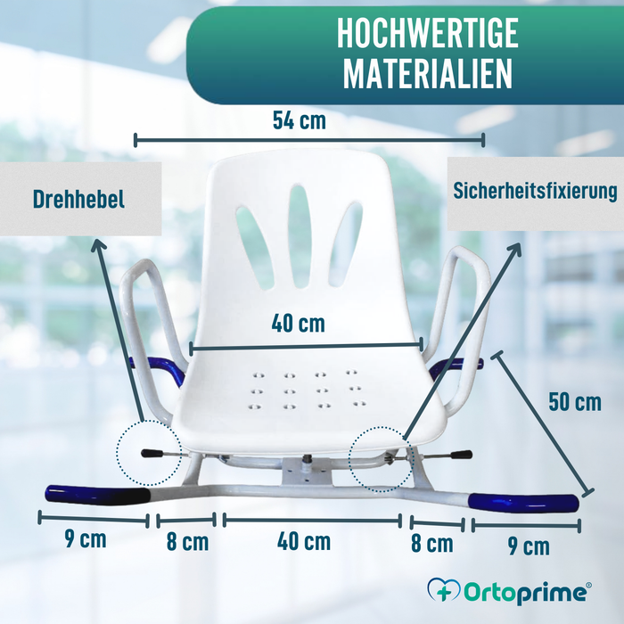 360º Drehbarer Komfort-Badewannensitz