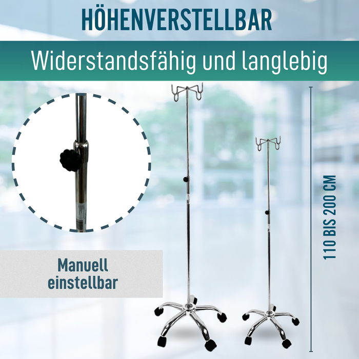 Infusionsständer auf Rollen | Professionellen und Häuslichen Gebrauch
