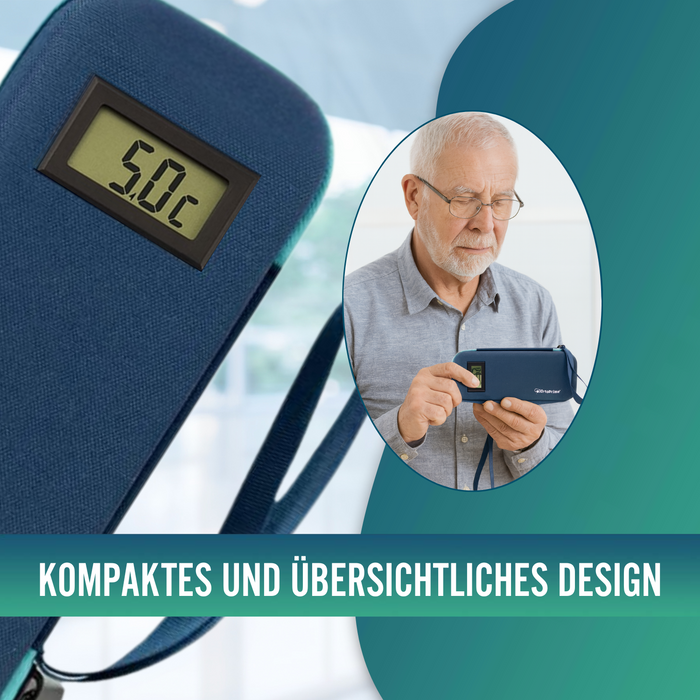Insulinetui mit Thermometer | Kühltasche für Diabetiker