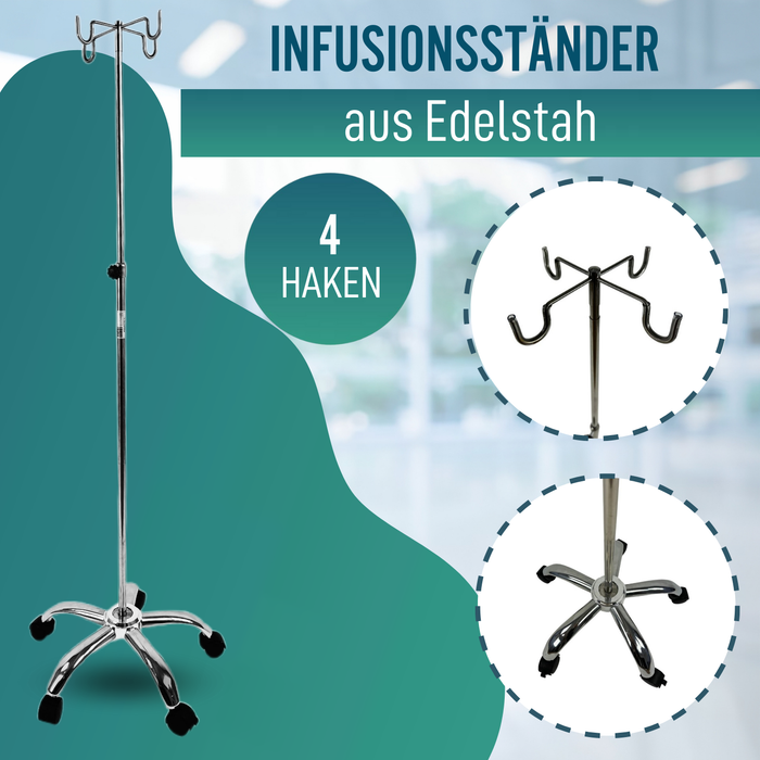 Infusionsständer auf Rollen | Professionellen und Häuslichen Gebrauch