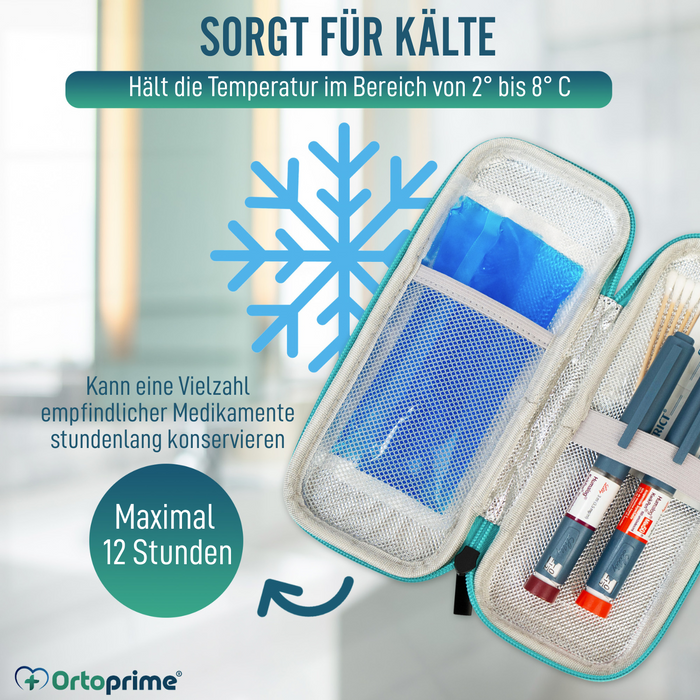 Insulinetui mit Thermometer | Kühltasche für Diabetiker