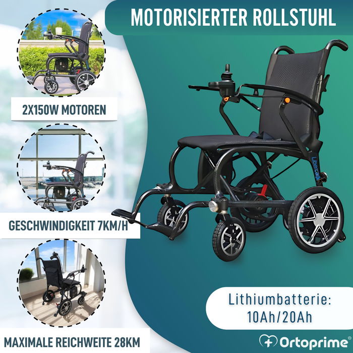 Komfortabler Elektrischer Rollstuhl | Kohlefaser