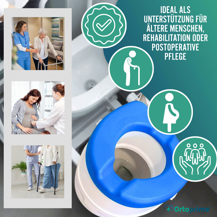 WC-Erhöher Erwachsene 10cm Gepolstert | Universal WC-Erhöher