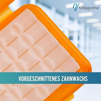 Zahnwachs für Zahnspangen | Packung mit 10 Etuis