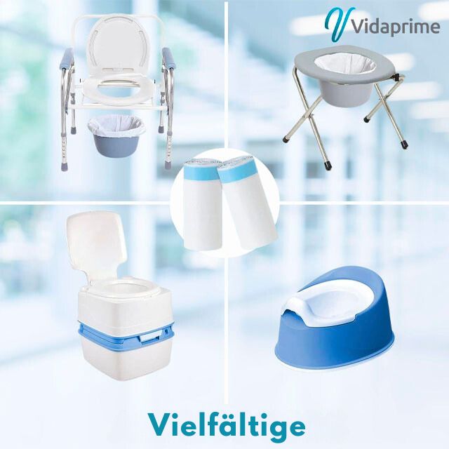 Einweg-Toilettenbeutel mit Pads und Griffen | Pack 50