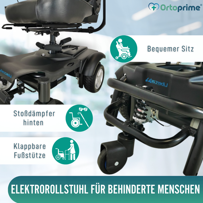 Elektrischer Rollstuhl Demontierbar mit Digitalem Joystick