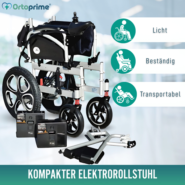 Klappbarer Elektrischer Rollstuhl mit Gelbatterien | 5 Gänge