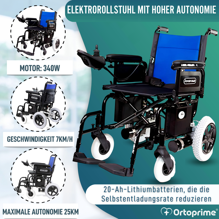 Elektrischer Rollstuhl | Schnelles Faltmechanismus