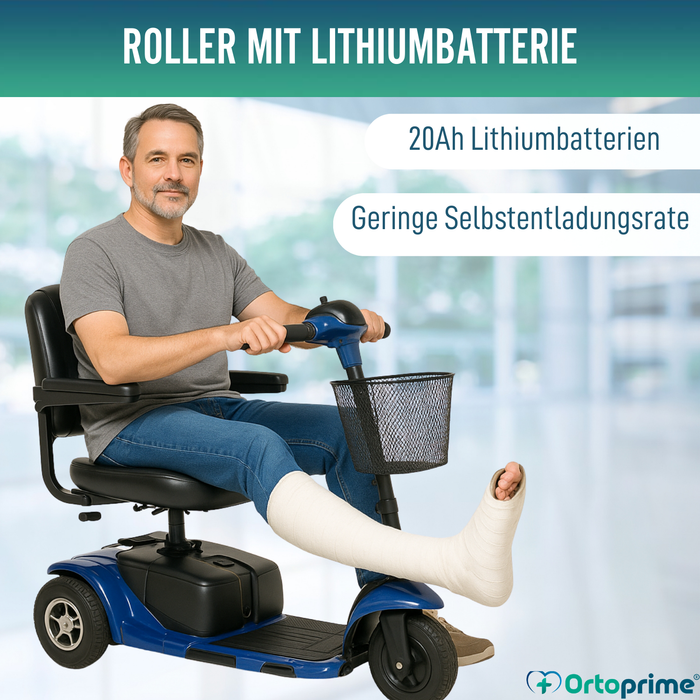 Elektrischer Scooter mit Stand Up-System | 3 Räder