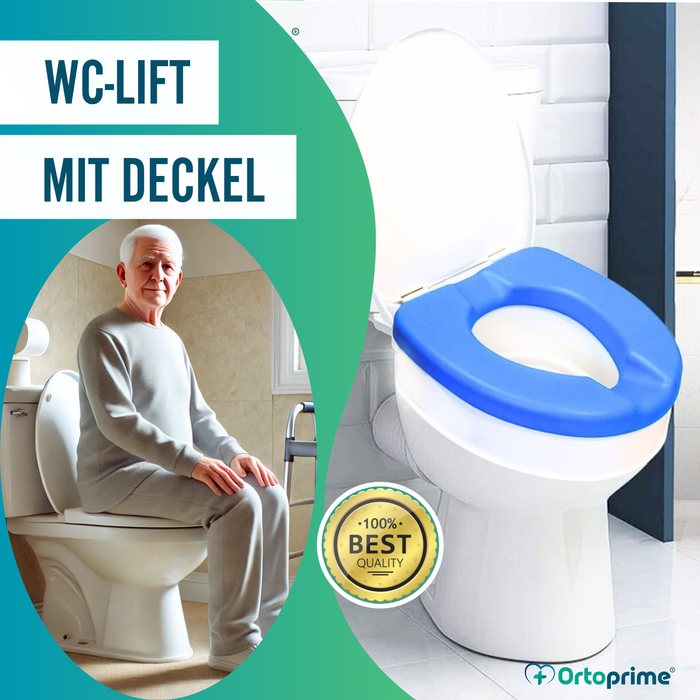 WC-Erhöher Erwachsene 10cm Gepolstert | Universal WC-Erhöher