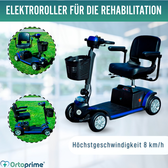 Elektrischer Scooter Kompakt & Abnehmbar | 4 Räder
