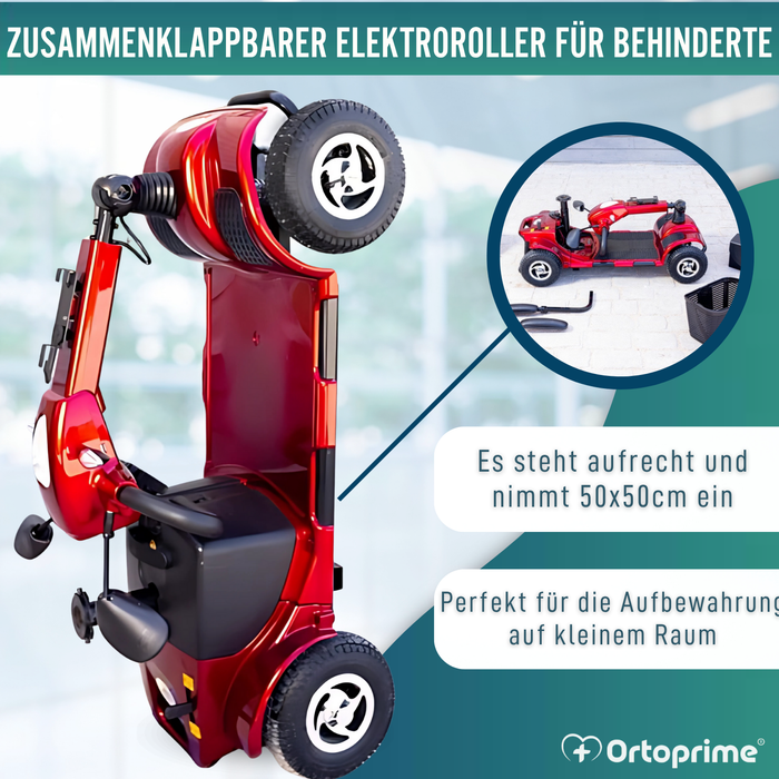 Faltbarer Elektroroller für eingeschränkte Mobilität | Vollfederung