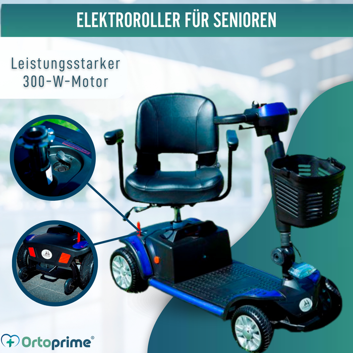 Elektrischer Scooter Kompakt & Abnehmbar | 4 Räder
