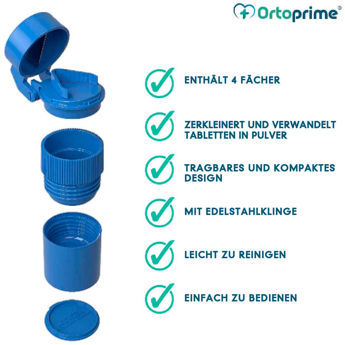 Schneide- und Zerkleinerungspille | Mit Behältern