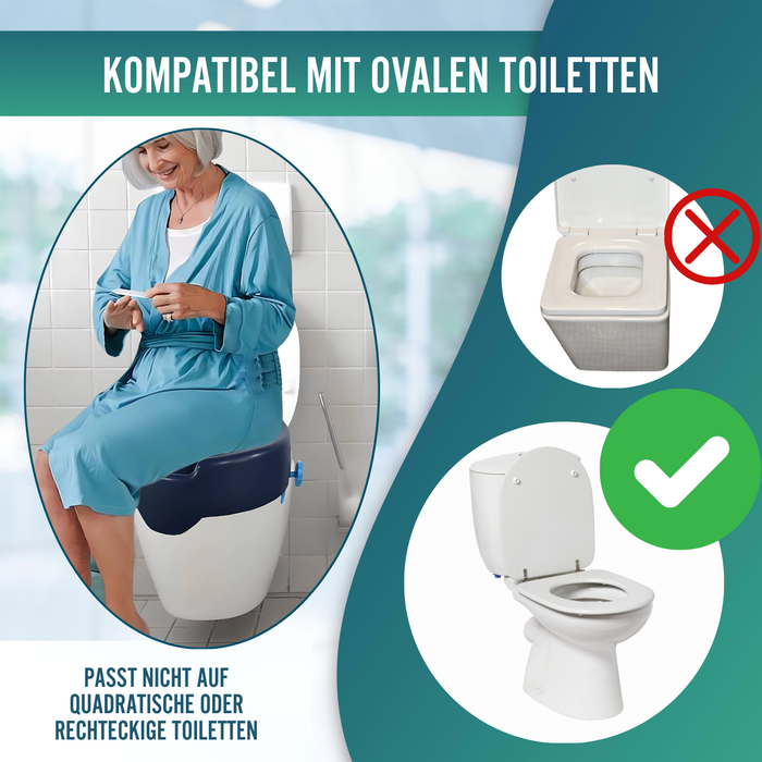 WC-Erhöher 10 cm Weicher | Rehausseur WC Erwachsene