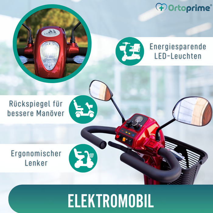 Faltbarer Elektroroller für eingeschränkte Mobilität | Vollfederung