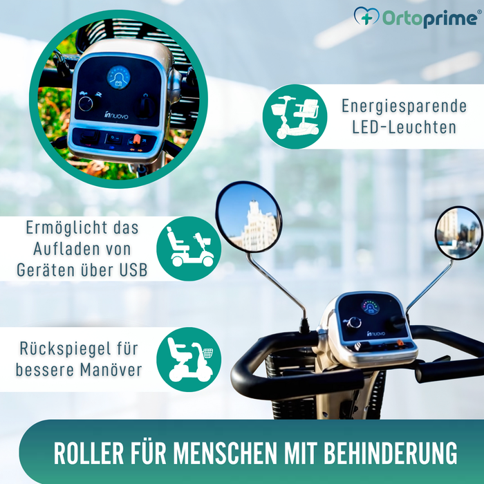 Hochwertiger Elektroroller für Erwachsene | 4 Räder