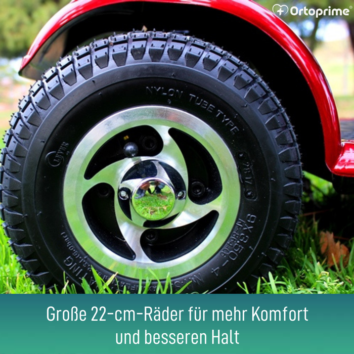 Faltbarer Elektroroller für eingeschränkte Mobilität | Vollfederung