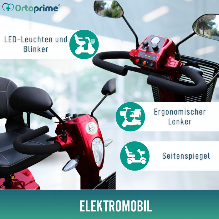 Elektrischer Rollstuhl | Doppeltes Federungssystem