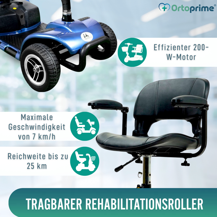 Scooter für eingeschränkte Mobilität abnehmbar | 4 Räder