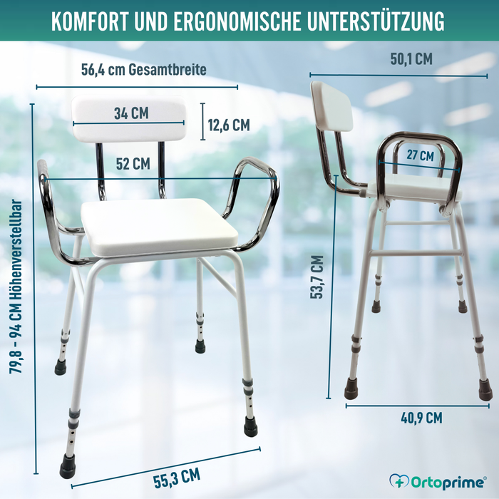 Hocker für Küche und Haushalt | Höhenverstellbarer Unterstützungsstuhl