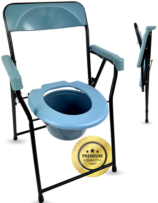 Klappbarer WC-Stuhl Senioren | Tragbare Toilette Erwachsene