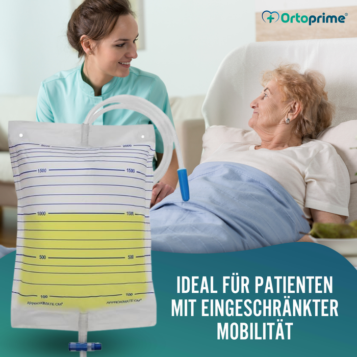 Urinbeutel 2L für Männer und Frauen | Packung mit 25 Stück