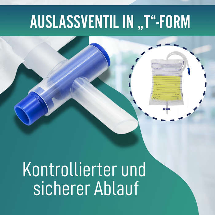 Urinbeutel 2L für Männer und Frauen | Packung mit 25 Stück