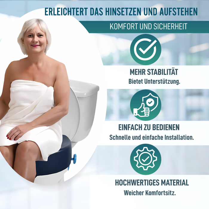 WC-Erhöher 10 cm Weicher | Rehausseur WC Erwachsene