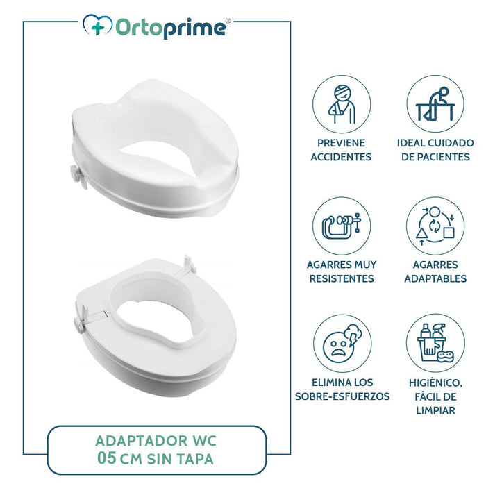 WC-Erhöhung ohne Deckel 5 cm | Universal