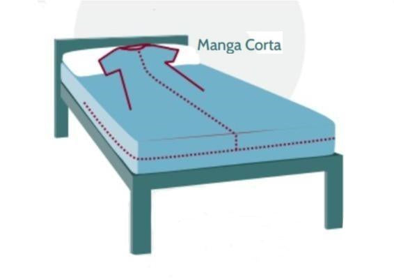 Verstellbares Befestigungsblatt für kurze Ärmel | Mit Reißverschluss