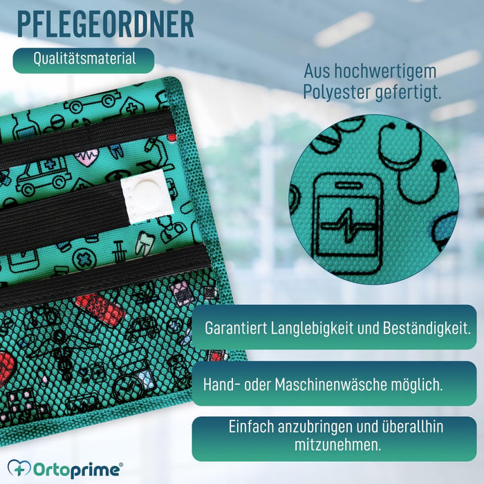 Krankenschwester-Taschenorganizer mit Mehrfachfächern und Knopf