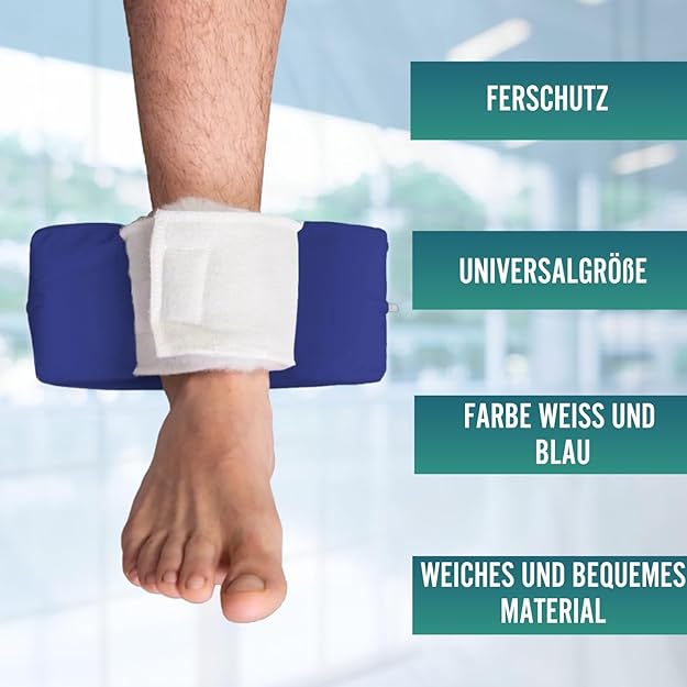 Produkte Pack 2 Wasserdichte PU-Krümmung Anti-Dekubitus-Fersenkappen