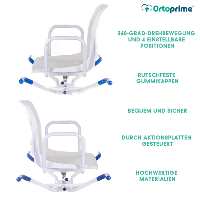 360º Drehbarer Komfort-Badewannensitz