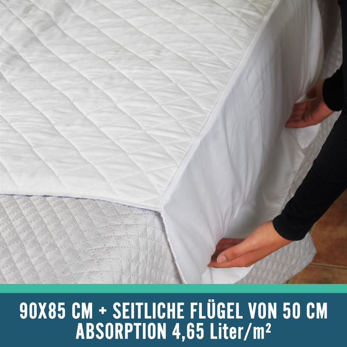 Saugfähiges Polsterpaket für Bett und Rollstuhl