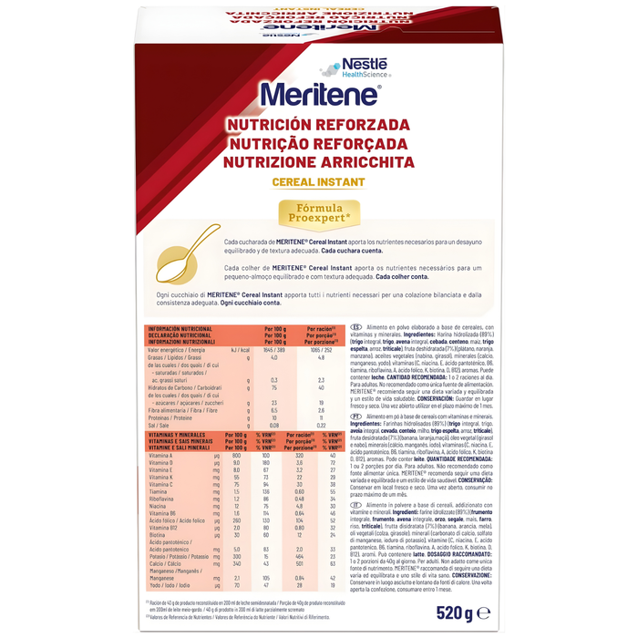 Meritene Getreide mit Proteinen für 13 Portionen | Multifrucht