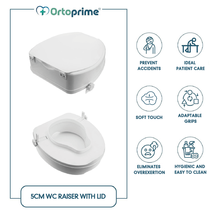 WC-Erhöhung mit Deckel 5 cm | Universell