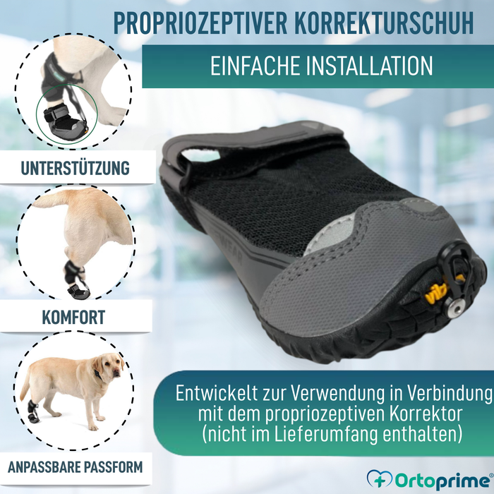 Schuh für Propriozeptiven Hundekorrektor | Gummisohle