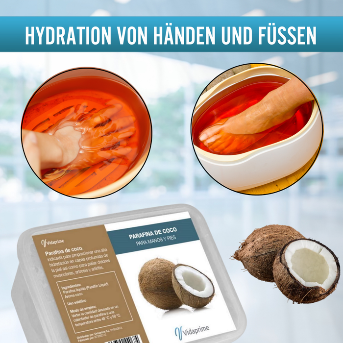 Antioxidantes Hand- und Fußrehabilitationsparaffin | Kokosnuss