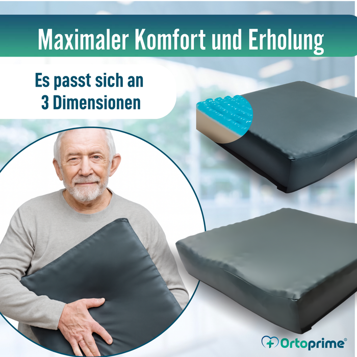 Druckentlastendes Visco-Gel Kissen Ischial 85 kg/m3