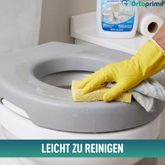 Weicher WC-Sitzerhöher 3 cm Grau