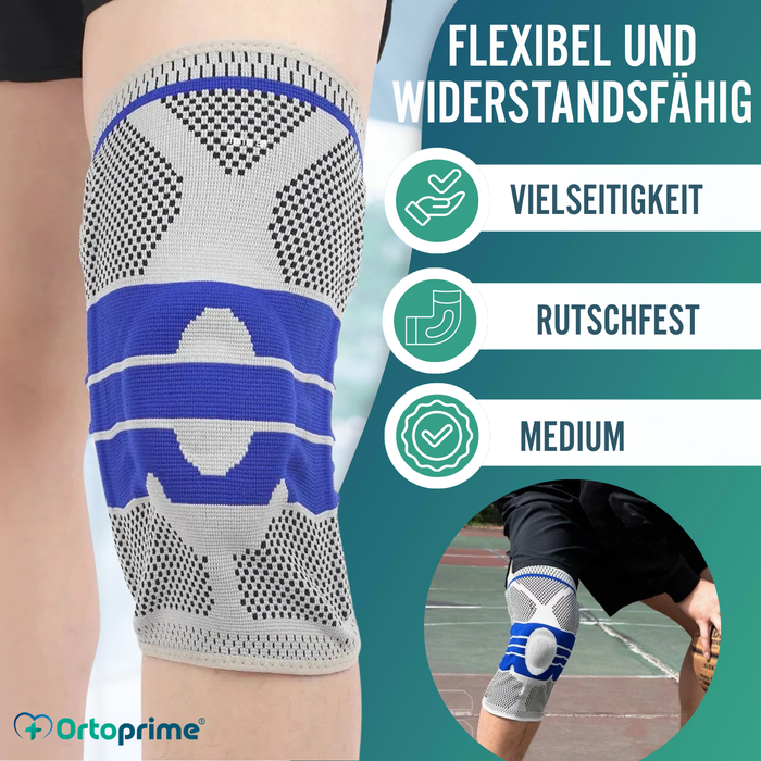 Verstellbare Kniebandage für Meniskus und Bänder mit Patellenschutz