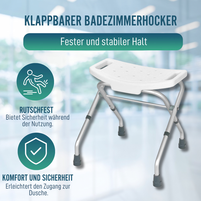 Klappbarer Duschhocker