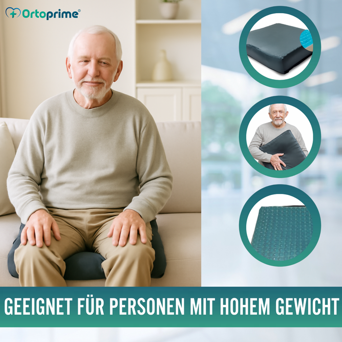 Druckentlastendes Visco-Gel Kissen Ischial 85 kg/m3