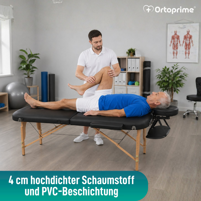 3-teilige klappbare Holz-Massageliege für Physiotherapie