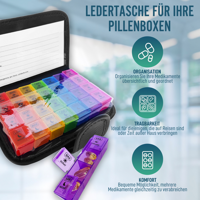 Wochenpillendose mit Etui