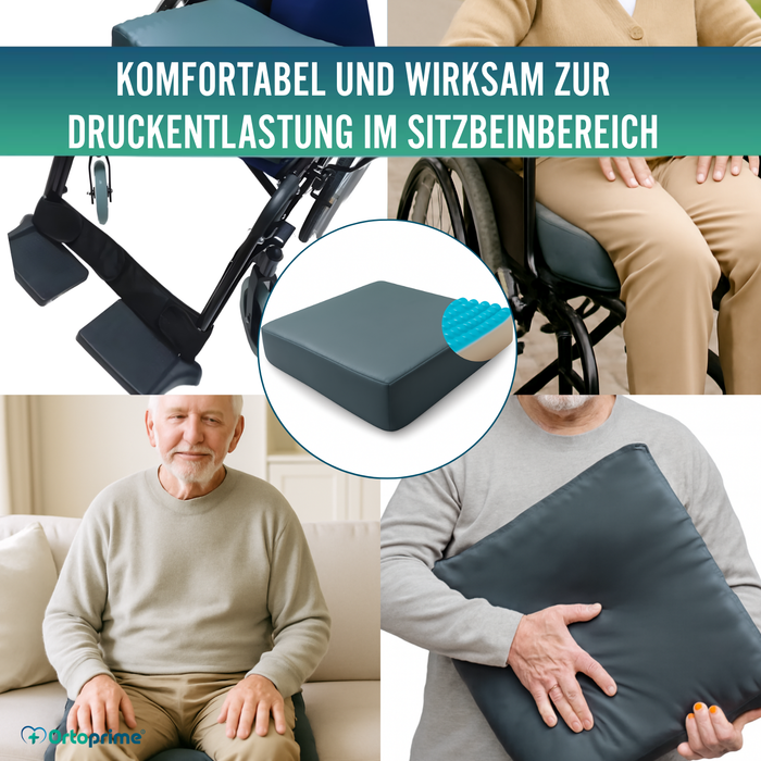 Druckentlastendes Visco-Gel Kissen Ischial 85 kg/m3